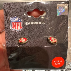 49ers- Cowboys- Raiders- Chargers- Steelers- Dolphins- Patriots- Broncos  Stud Earrings