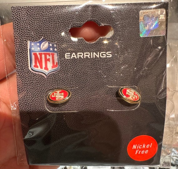 49ers- Cowboys- Raiders- Chargers- Steelers- Dolphins- Patriots- Broncos  Stud Earrings