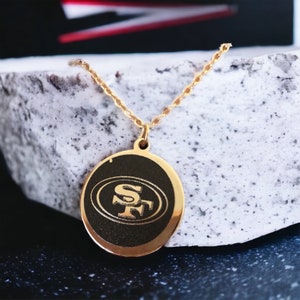 NFL San Francisco 49ers 3D Fan Chain Necklace Foam (Gold Chain)