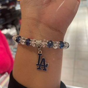 Beaded Dodgers LA- Anaheim Angels Bracelets