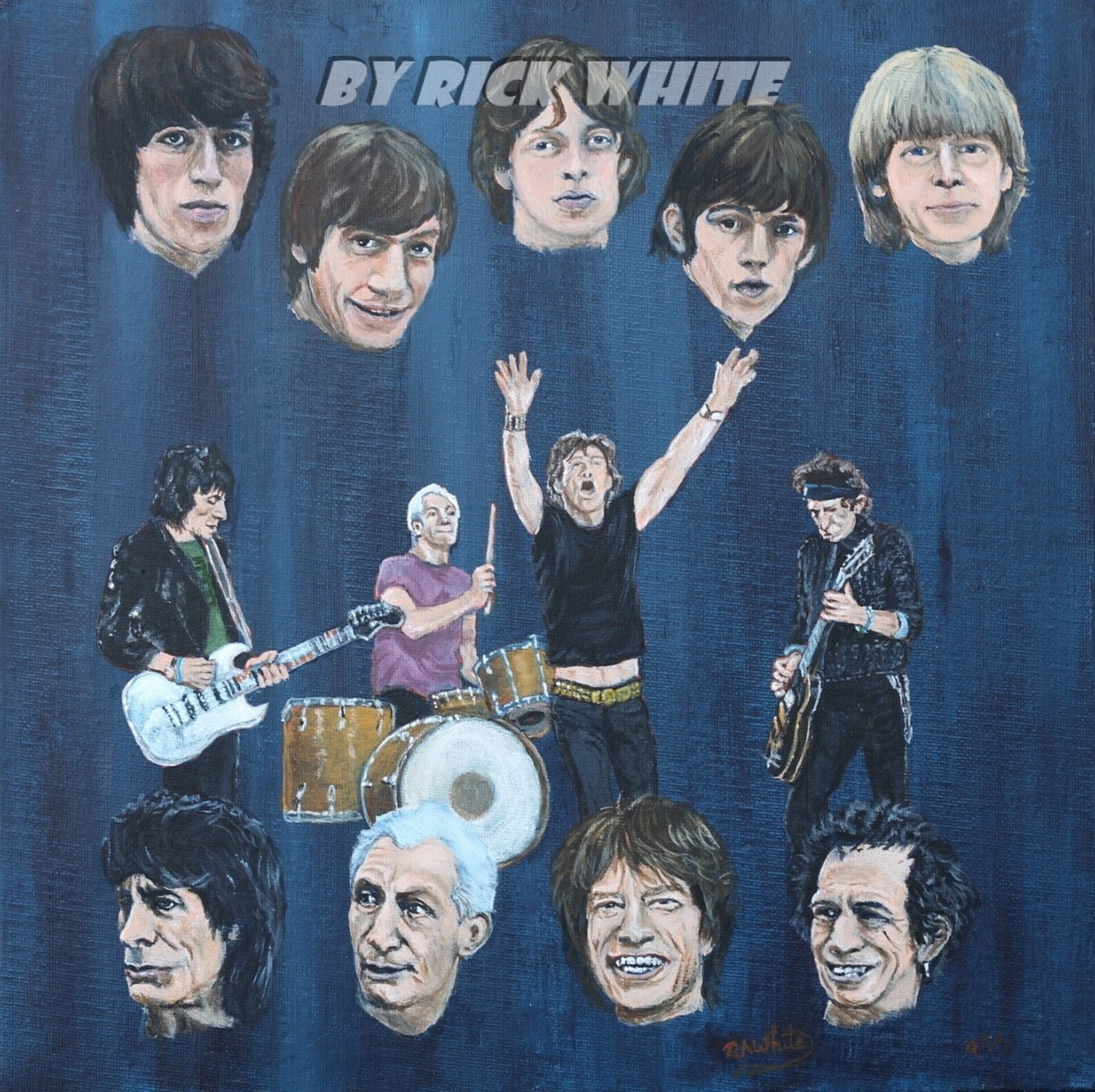 Rolling Stones original lineup through to latest lineup Etsy