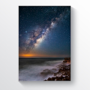 Night Sky poster sterren poster Cosmos afdrukken Cosmos foto Poster Print Canvas Night Sky Home decor abstracte print abstract schilderij