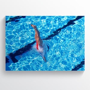 Taucher Poster, Tauchen Wandkunst, Schwimmen Wand Dekor, Schwimmer Geschenk, Schwimmbad Dekor