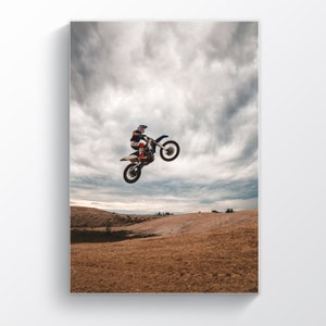 Motocross Wall Art, Dirt Bike Poster, Motorbike Print, Motor Sport, Biker Gift