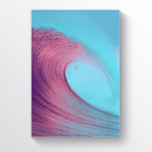 Ocean Wave Poster, Ocean Wall Art, Ocean Wave  print, Ocean wave wall decor Surfing decor, Surfboard wall art, Sea Surfing Wall Decor