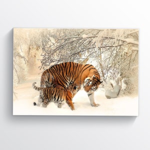 Tiger Print Tiger Poster Home Decor Living Room Decor Tiger Wall Art Wild Nature Wall Art Animals Print Boss Gift Office Decor Wild Cats