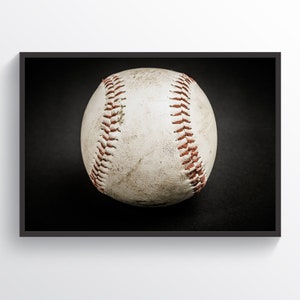 Baseball Poster, Baseball Wall Art, Baseball Print, Old Baseball Ball, Baseball Fan Gift, Kids Room Decor, Baseball Wall Decor