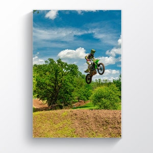 Motocross Wall Art, Biker Gift, Motorbike Print, Motor Sport, Dirt Bike Poster