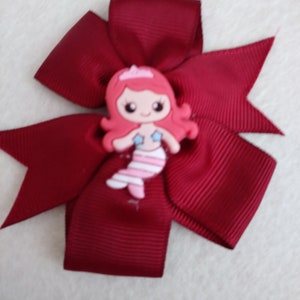 Mermaid Hair bow with clip image 1