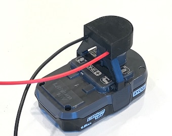 Ryobi One+ Battery Power Mount Connector Adapter Dock Holder 12 awg wires 20v 18V