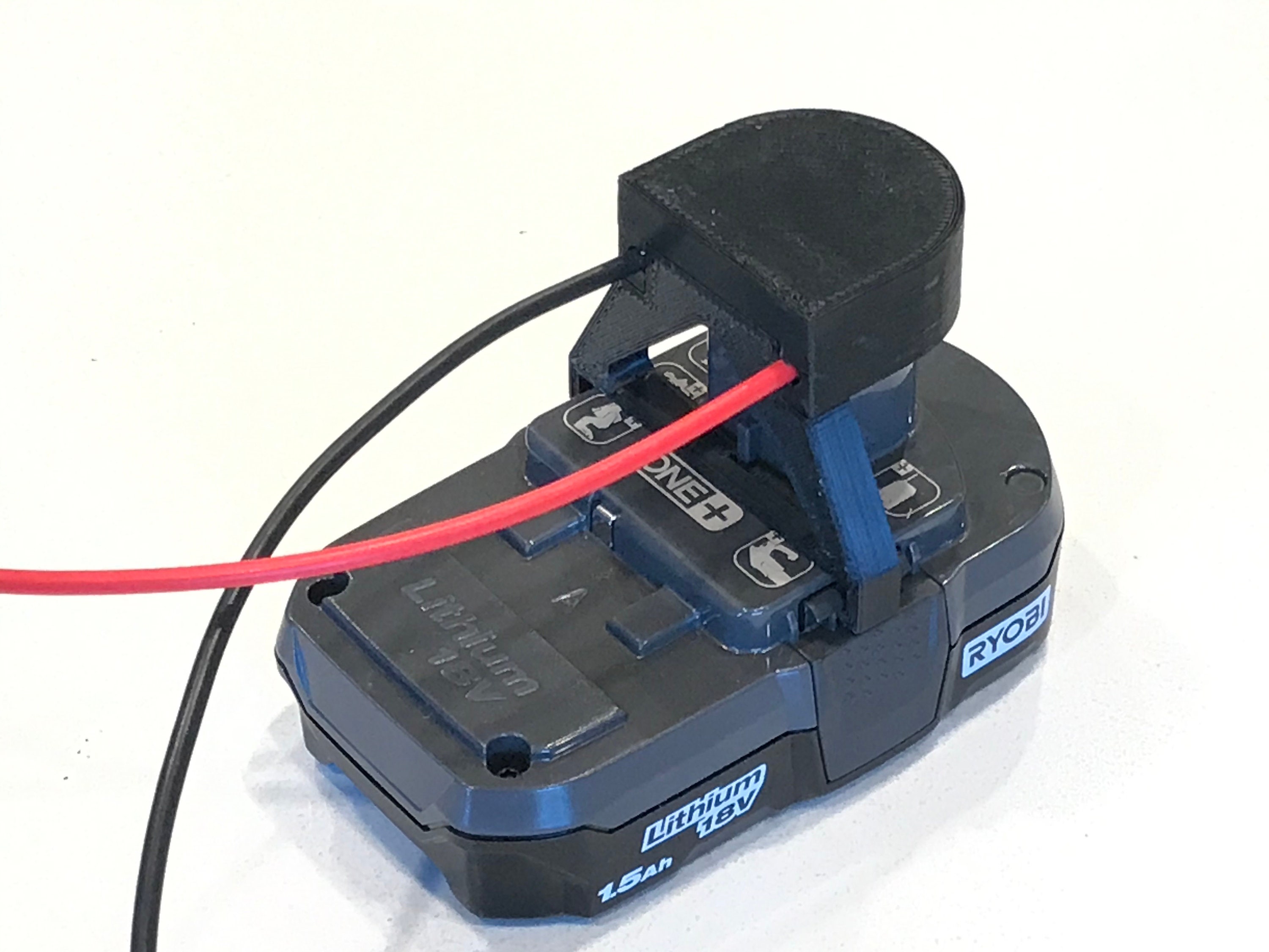 Ryobi One Battery Power Mount Connector Adapter Dock Holder 12 Awg Wires 20v 18V Etsy