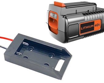 För Black & Decker 40V MAX batteriadapter dockningskontakt för power wheels/elcykel 36V kompatibel