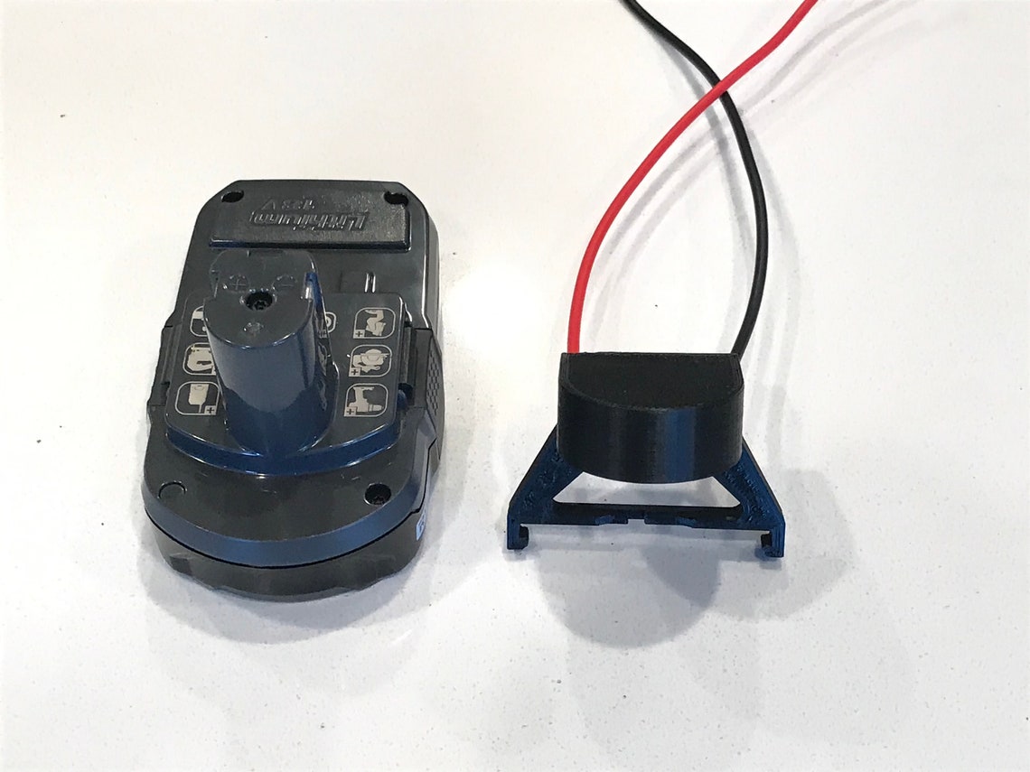 Ryobi One Battery Power Mount Connector Adapter Dock Holder 12 Awg Wires 20v 18V Etsy