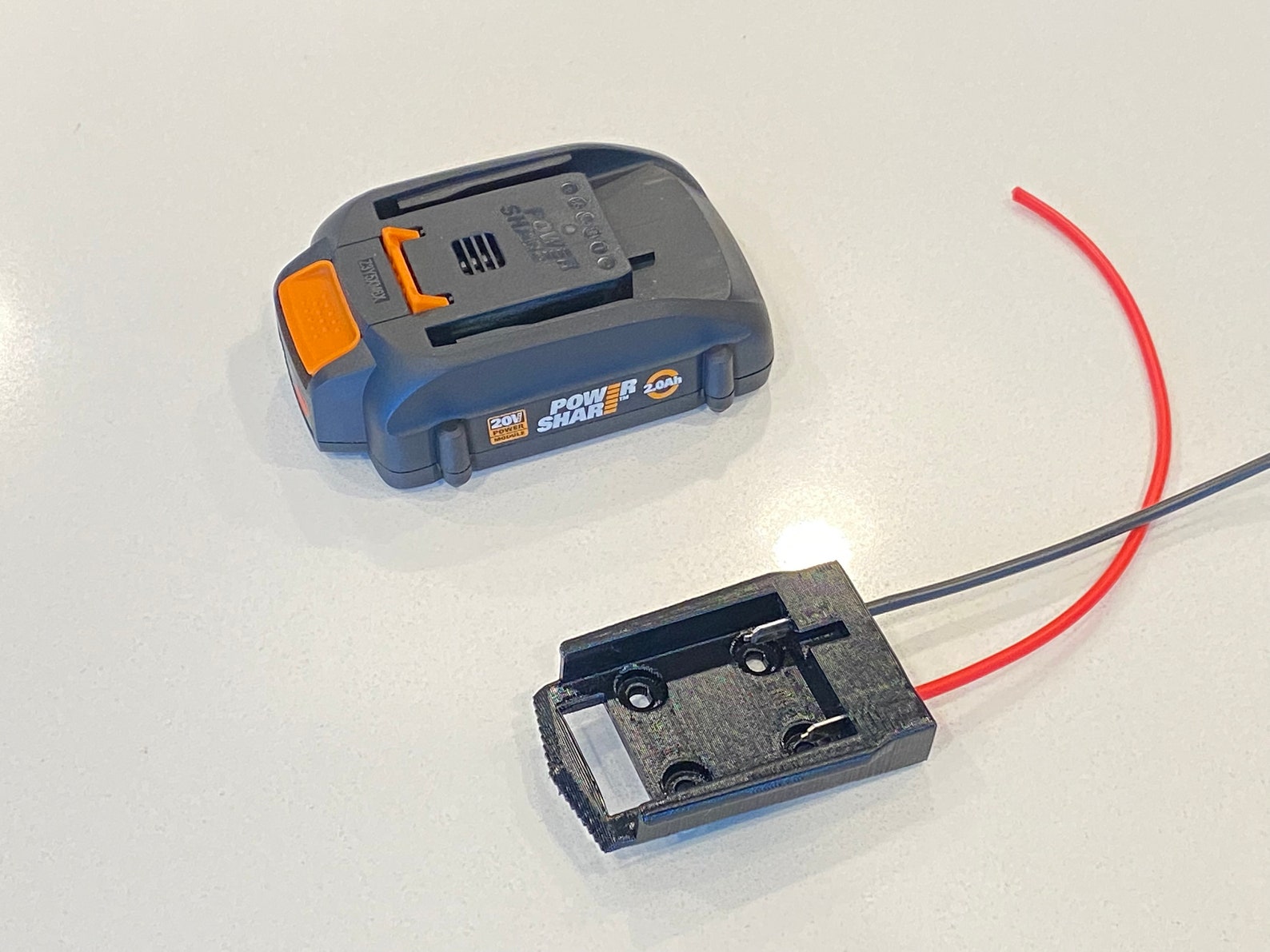 Worx 20V Power Share Battery Adapter Power Dock 12ga Copper Etsy