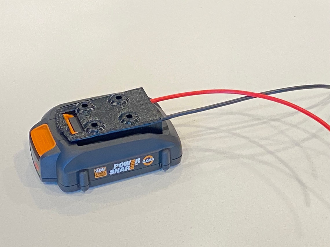Worx 20V Power Share Battery Adapter Power Dock 12ga Copper Etsy