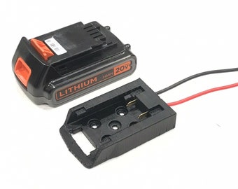 För Black & Decker 20V batteriadapter dockningskontakt för elhjul/elcykel