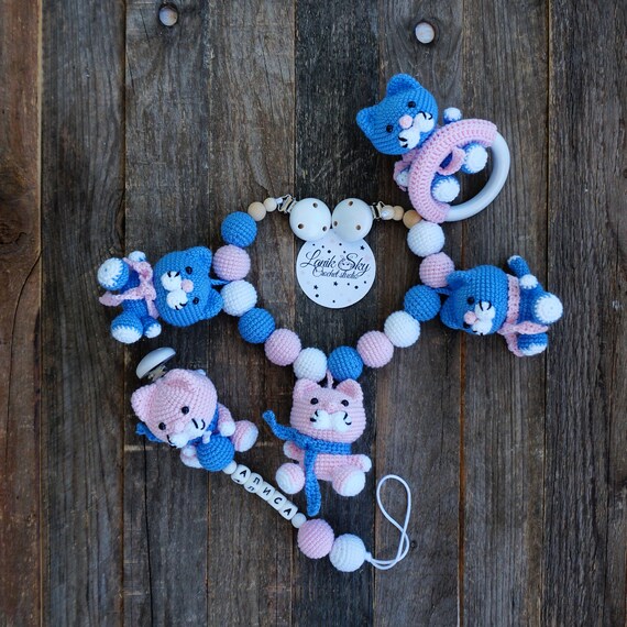 Держатель для пустышки крючком схемы