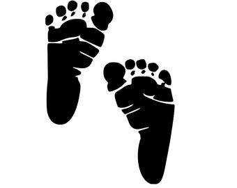Baby Footprint Instant Download SVG, PNG, EPS, dxf, jpg digital download