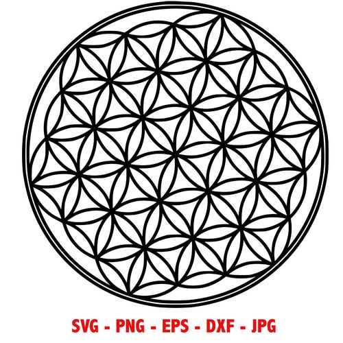 Flower of Life Charm Svg Seed of Life Svg Sacred Geometry | Etsy