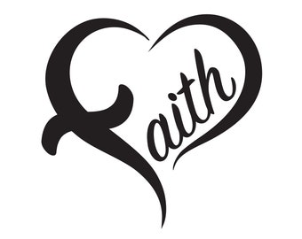 Faith Heart Svg Etsy