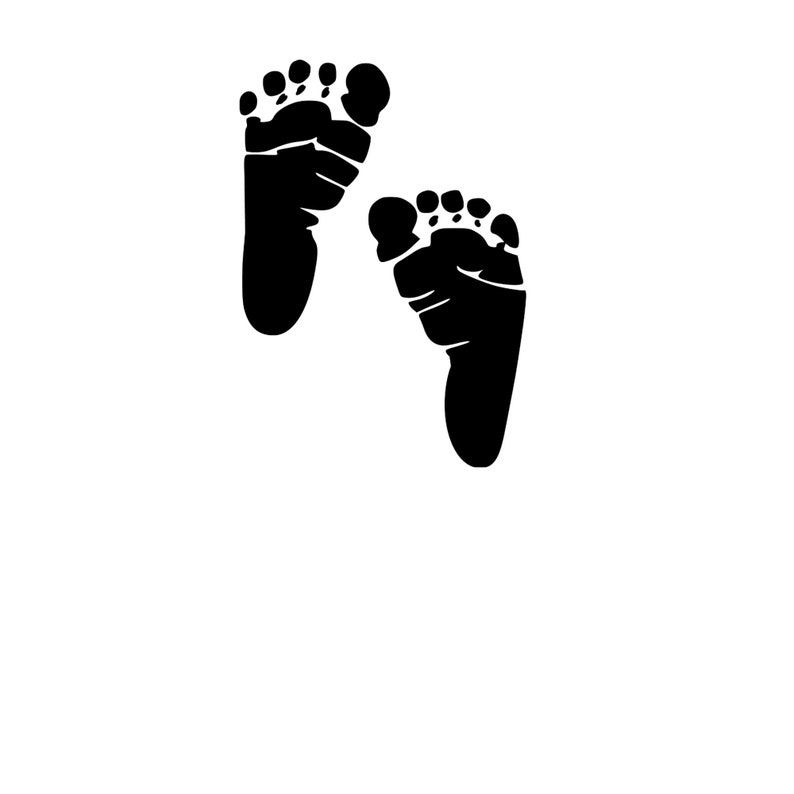 Download Baby Footprint Instant Download SVG PNG EPS dxf jpg | Etsy