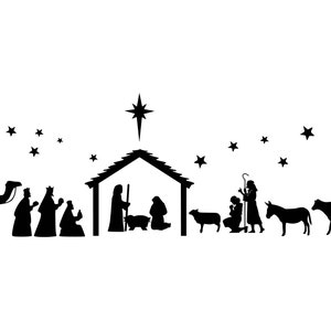 Download Nativity Scene Svg Etsy