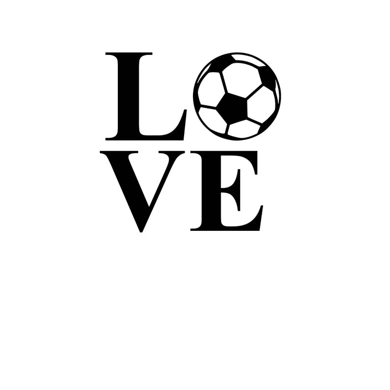 Soccer Ball Love Instant Download SVG PNG EPS Dxf Jpg Etsy
