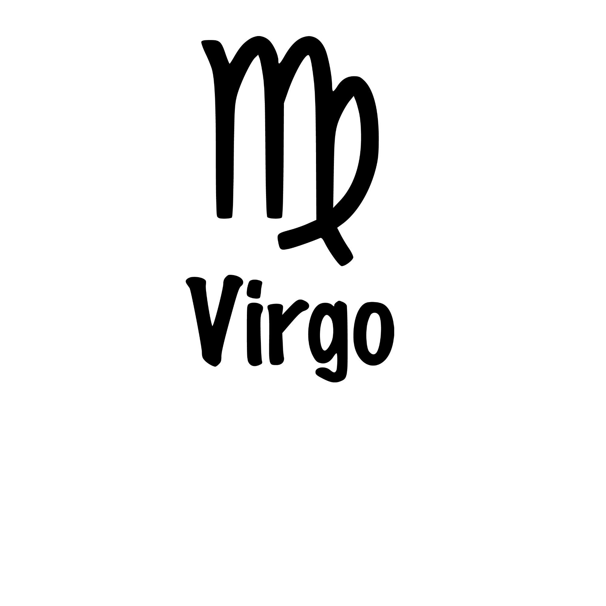 Virgo Zodiac Sign Instant Download SVG PNG EPS Dxf Jpg Etsy UK