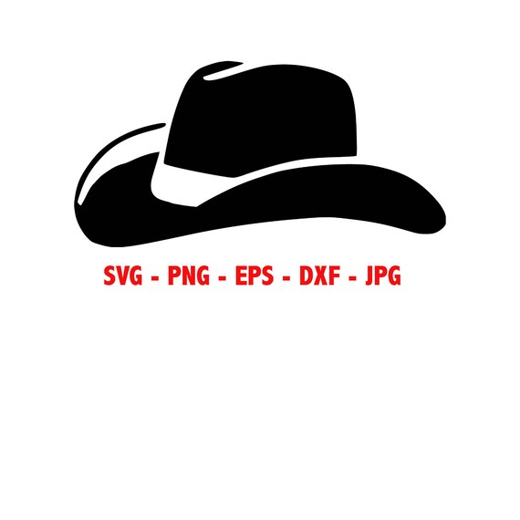 Download Cowboy Hat Instant Download SVG PNG EPS dxf jpg digital | Etsy