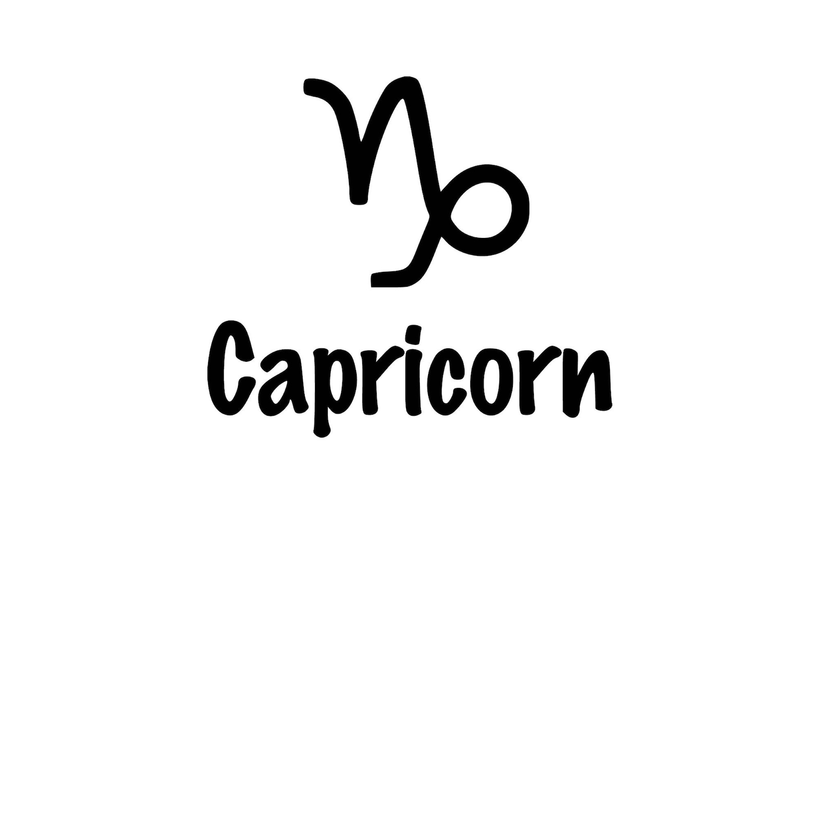 Capricorn Zodiac Sign Instant Download SVG PNG EPS Dxf Jpg - Etsy