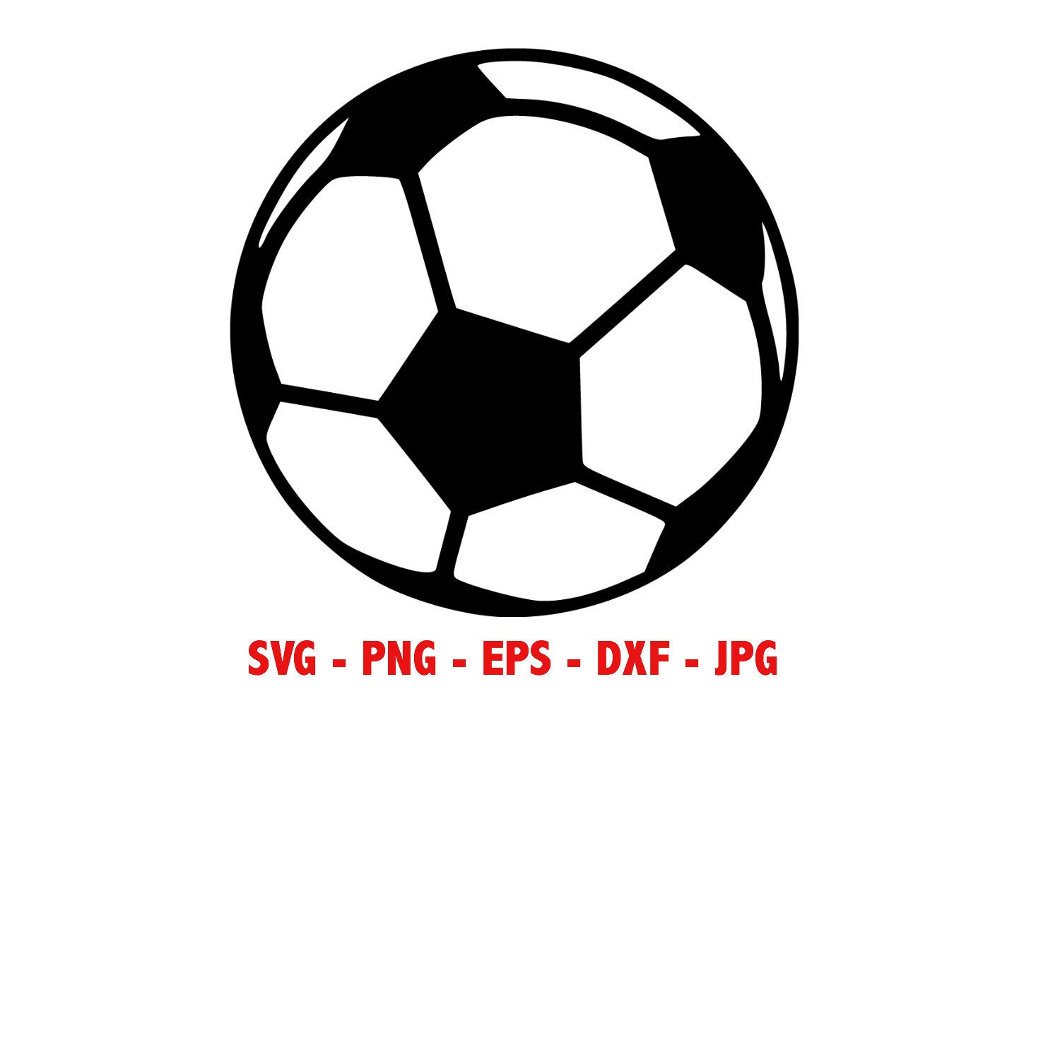 Soccer Ball Instant Download Svg Png Eps Dxf Jpg Digital Etsy