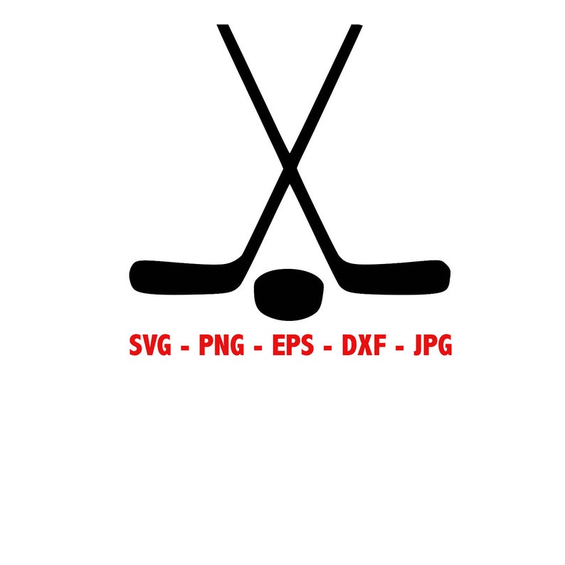 Hockey Sticks and Puck Instant Download SVG PNG EPS dxf | Etsy