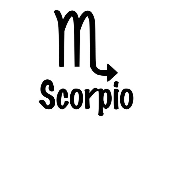 Scorpio Zodiac Sign Instant Download SVG PNG EPS Dxf Jpg - Etsy