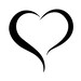 Open Heart 10 Instant Downloads in Black & White 2-SVG, 2-PNG, 2-EPS, 2-dxf, 2-jpg digital download 