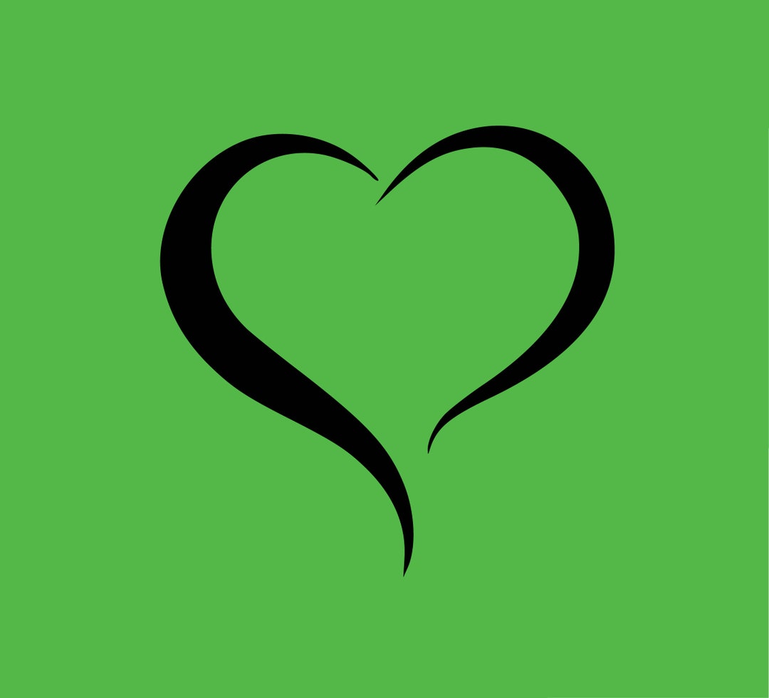 Open Heart Decal Car Decal Car Window Decal Bumper Sticker Etsy