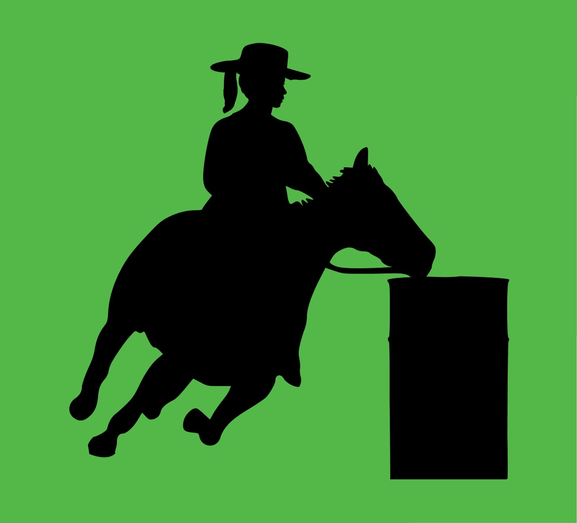 Barrel Racer Barrel Racing Decal Stickers Car Decal Car Etsy