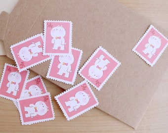 Cat Stamp Stickers
