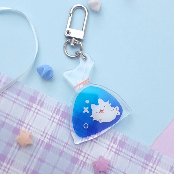 Meowmo Cat fish bag charm