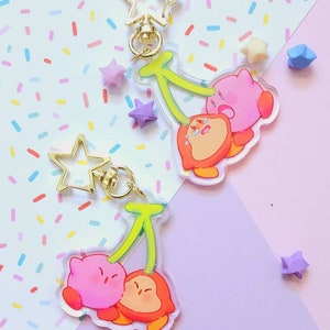 Kirby Waddle Dee Cherry Acrylic Charms