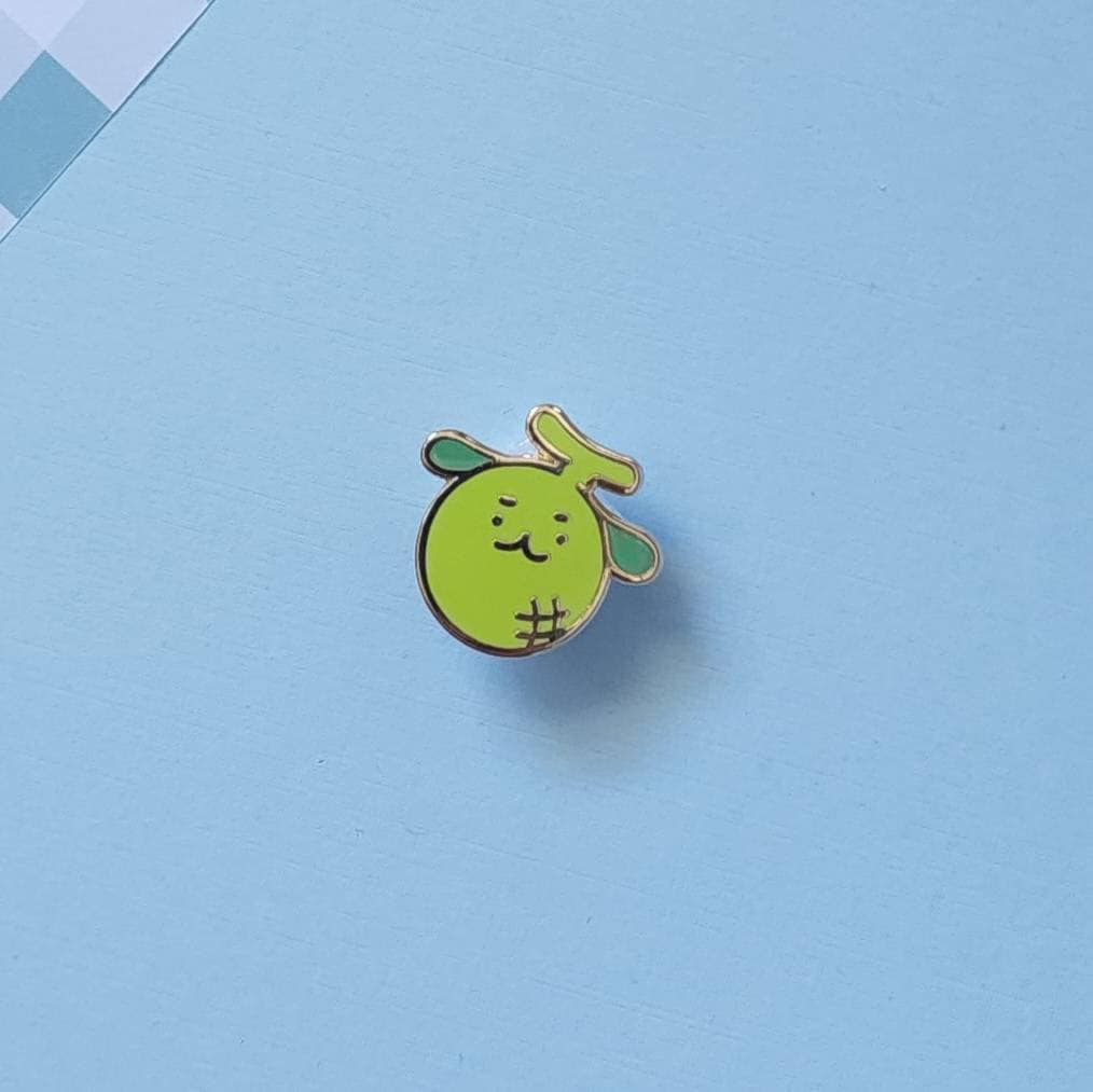 Melon Dog Mini Enamel Pin Etsy