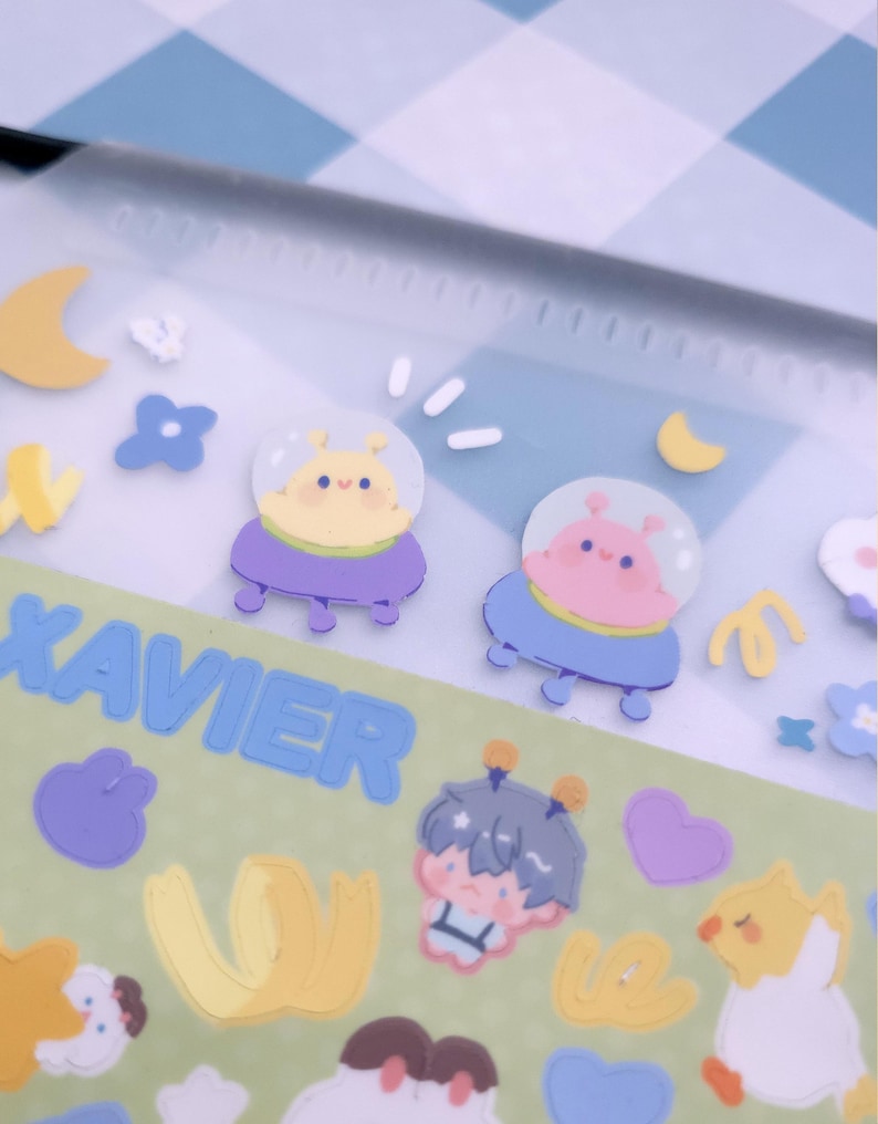 Xavier Name Sticker Love and Deepspace Xavier Sticker Sheet - Etsy