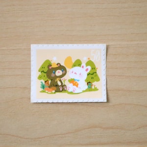 Waldtier Stempel Vinyl Aufkleber