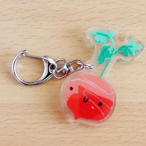 Beet Acrylic Charms