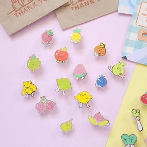 Fruit Enamel Pins Gacha