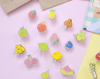 Früchte Emaille Pins Gacha