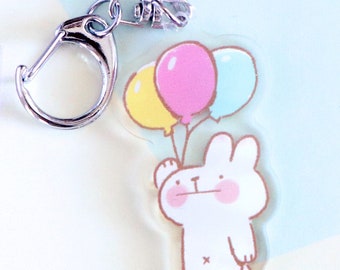 Bunny Balloon Acrylic Charms