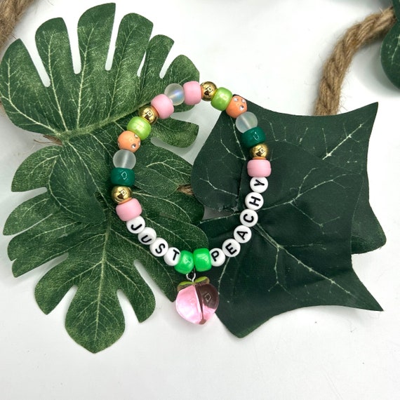 Kandi Charm Bracelet - Just Peachy - Etsy
