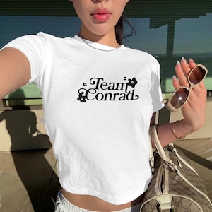 Team Conrad Baby Tee, Connie Baby Crop Top, TSITP shirt, The Summer I Turned Pretty, Trendy Y2K tee, Summer Shirt, TSITP Merch, Gift for Her