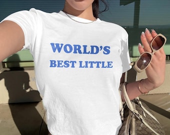 World&#39;s Best Big Little Baby Tee, Big Little Sorority T-shirt, Sorority Tee, Greek Tee, Big Little Reveals, Custom Sorority Gift