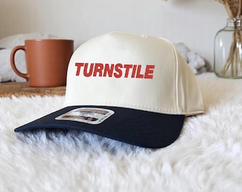 Turnstile Embroidery Trucker Hat - Rock Music Band Merch - Gift for Rock Music Fans
